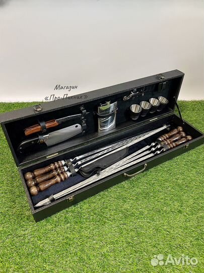 Набор шампуров в кейсе « Сокол-1»