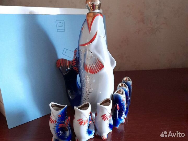 Коньячный набор рыбки СССР
