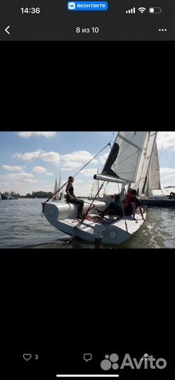 Спортивная парусная яхта. Длина 6,6 метра