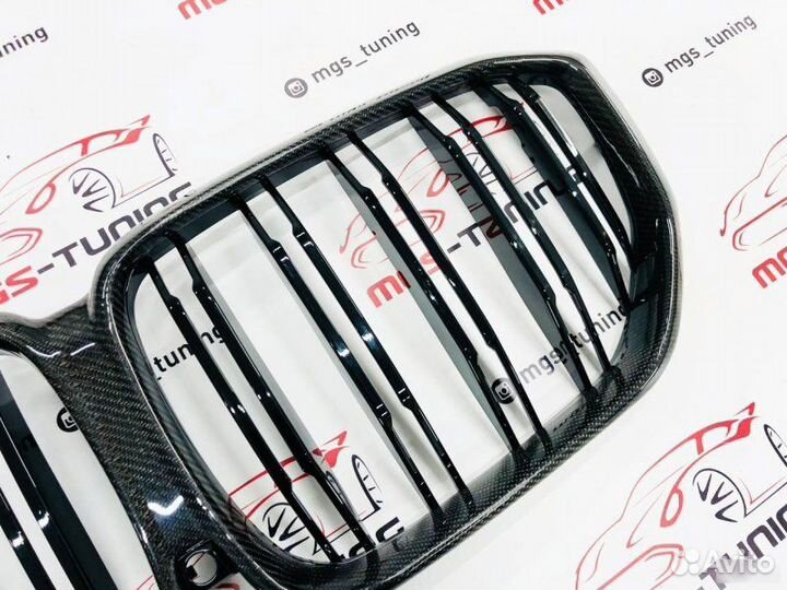 Решетка в BMW Х5 G05 стиль Х5М Карбон