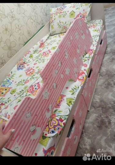 Кровать для девочек от 3х лет