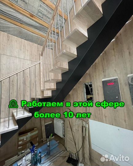 Изготовление лестниц из металлокаркаса межэтажная