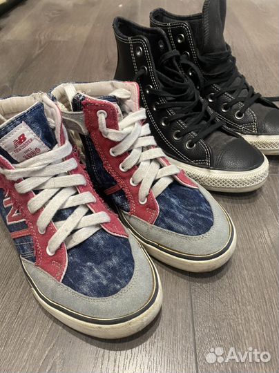 Кеды converse кожаные и new balans