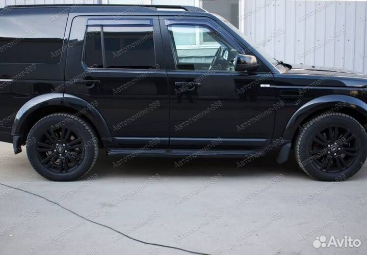 Пороги на Land Rover Discovery 3 Black