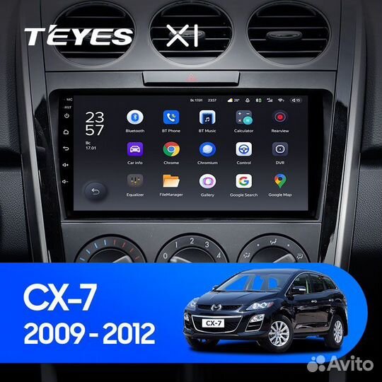 Магнитола на Mazda CX-7 Teyes X1 4G 2/32