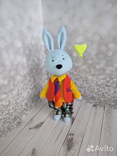 Мягкая игрушка заяц новый