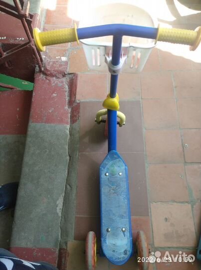 Самокат детский трехколесный бу