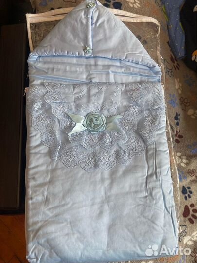 Конверт на выписку для мальчика летний