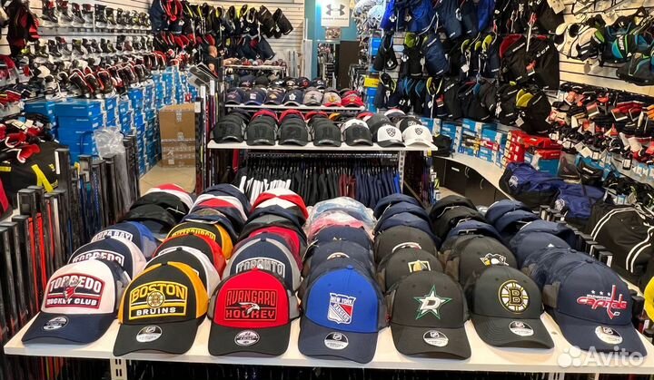 Кепка бейсболка с хоккейным лого кхл,NHL