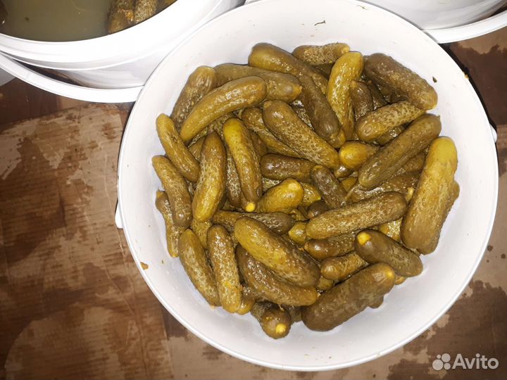 Огурцы бочковые, хрустящие очень вкусные