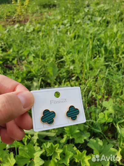 Серьги van cleef