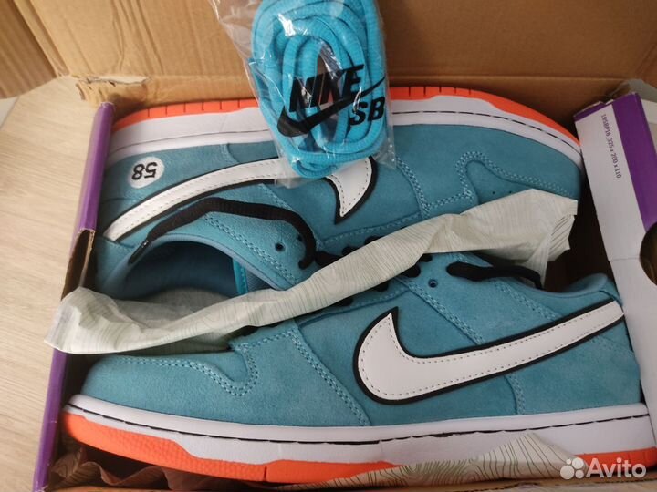 Кроссовки Nike sb dunk low club 58 gulf