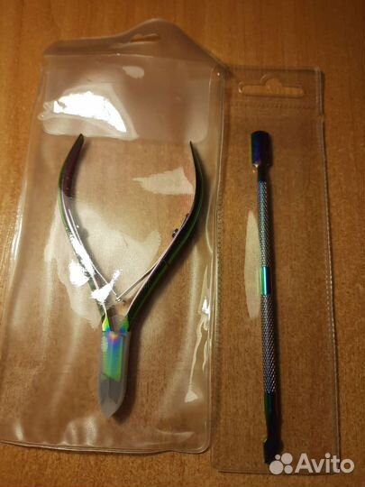 Маникюрный набор кусачки для кутикулы и пушер