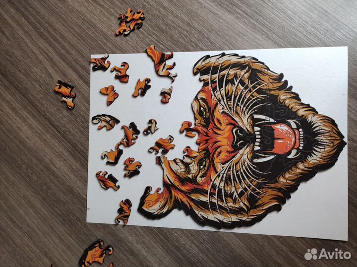 Деревянные фигурные пазлы