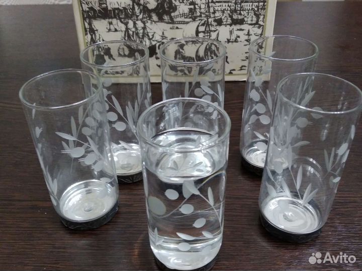 Подарочные наборы хрустальных стаканов 
