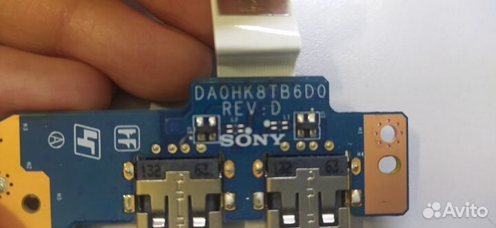 Плата USB DA0HK8TB6D0 для Sony SVF152C29V б/у