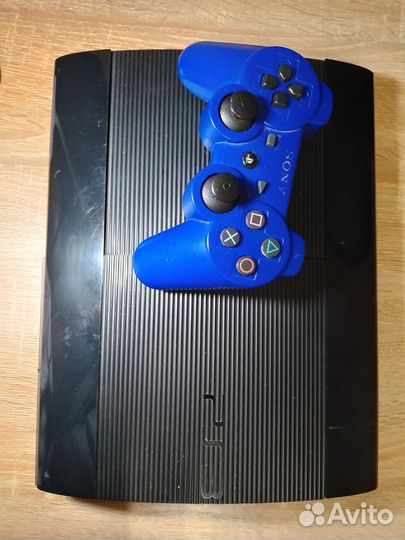 PS3 super slim прошитая 500 Гб + 47 Игр