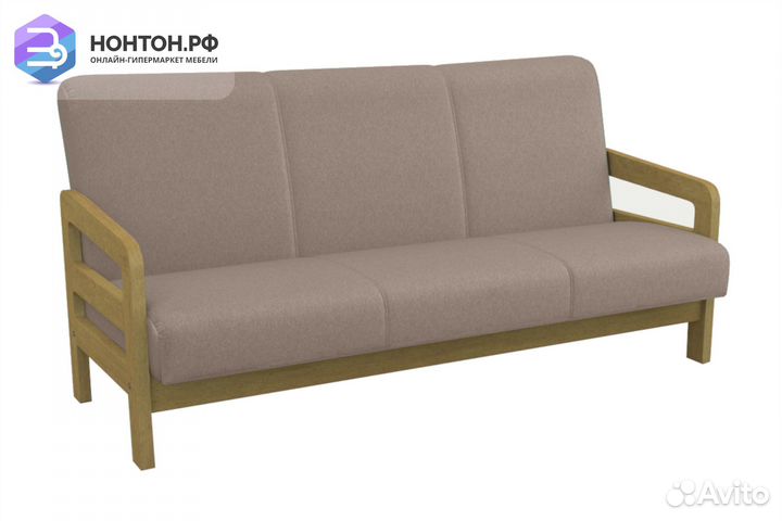 Диван книжка Вега-34 бежевый