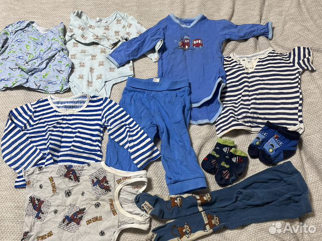 Пакет детских вещей на мальчика 6-12 мес
