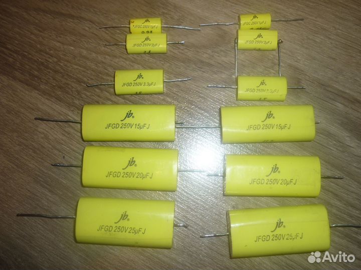 Конденсаторы полиэстер,полипропилен JB jfgd