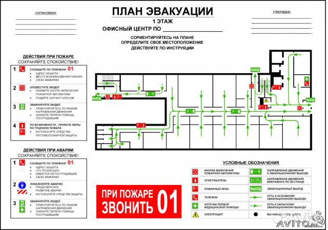 Фотолюм эвакуационные планы пожарной безопасности