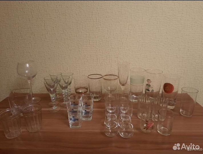 Рюмки и бокалы СССР и позже