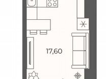 Квартира-студия, 24,5 м², 7/26 эт.