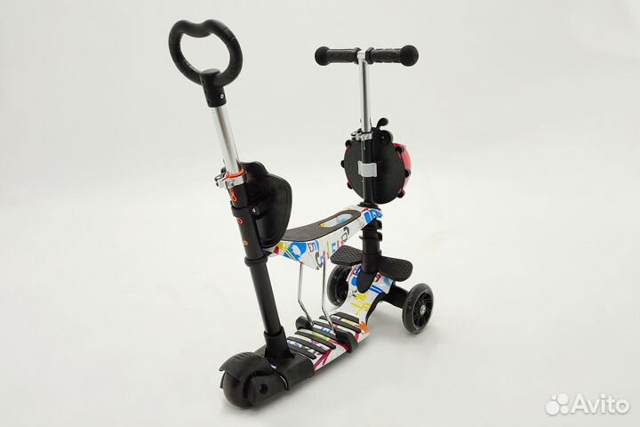 Самокат з-х колесный UKS - 501 graphic doodle
