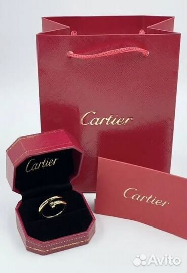 Кольцо cartier гвоздь, 18 и 19 размер