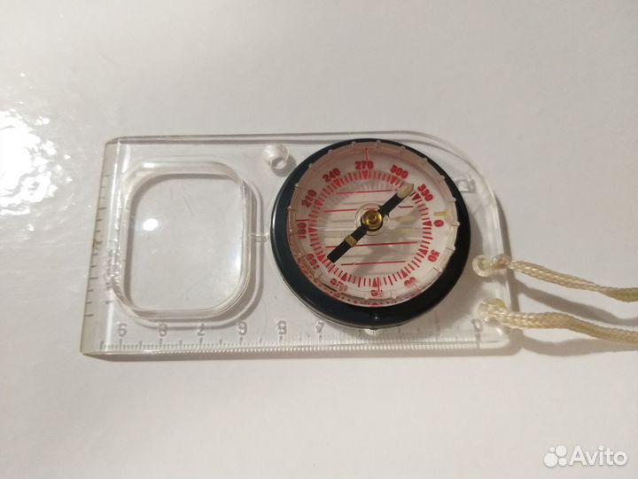 Компас с лупой и линейкой