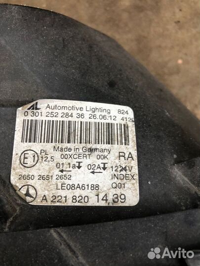 Правая фара мерседес w221 рестайлинг