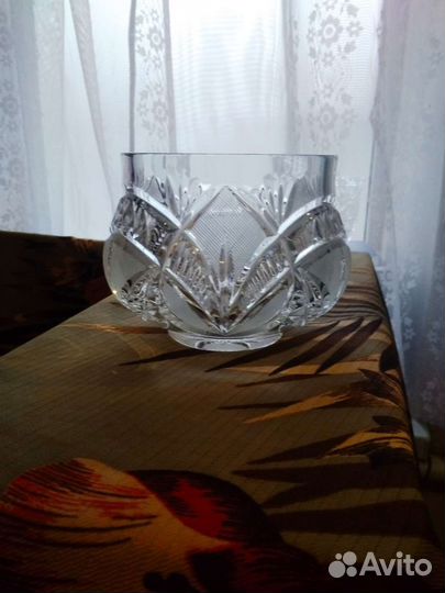 Ваза для фруктов хрусталь СССР