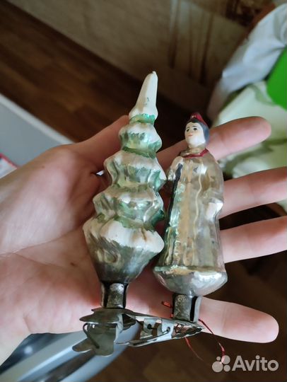 Елочные игрушки СССР на прищепке
