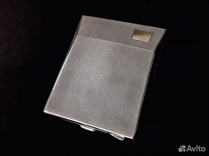 Портсигар серебро 1917 год старинный