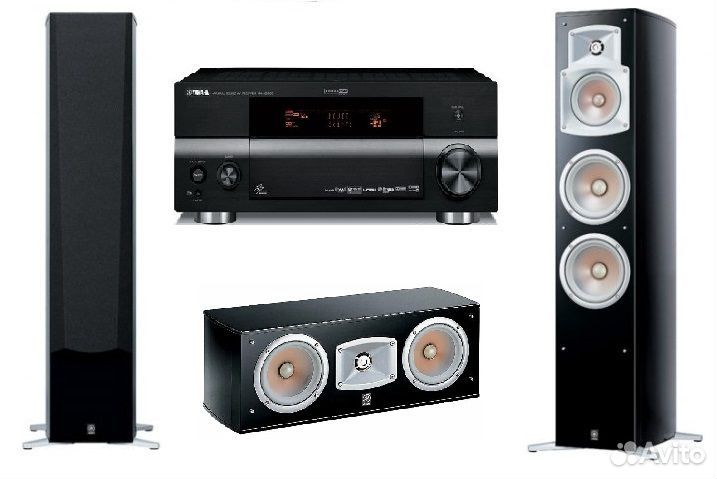 AV ресивер Yamaha RX-V3800+Колонки NS-555+NS-C444