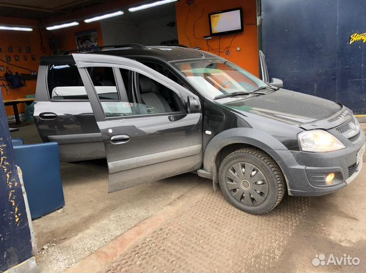 Чехлы на Ларгус 5 мест из Экокожи Ромб