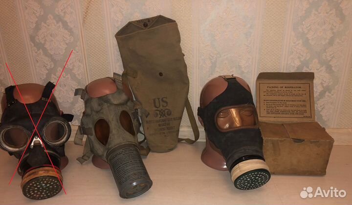 Колекция противогазов 1934-1990 г.в