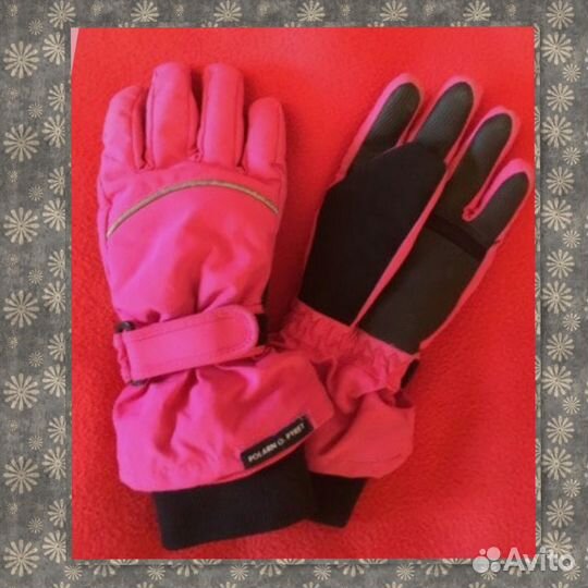 Дет перчатки, термобелье Polarn O.Pyret 7-10лет