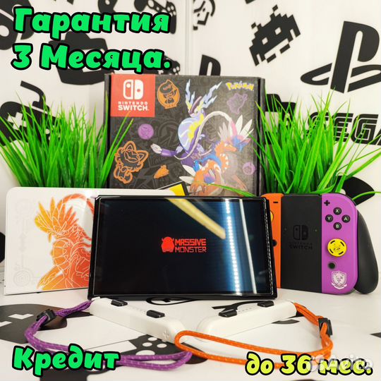 Nintendo Switch oled Pokemon Scarlet (64Gb) Б/У