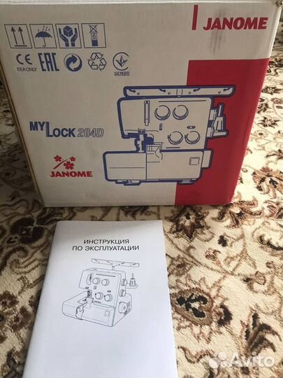 Оверлок janome 204D