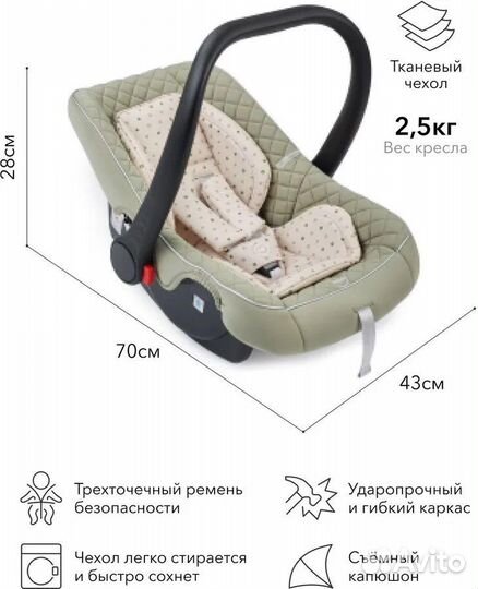 Автокресло happy baby
