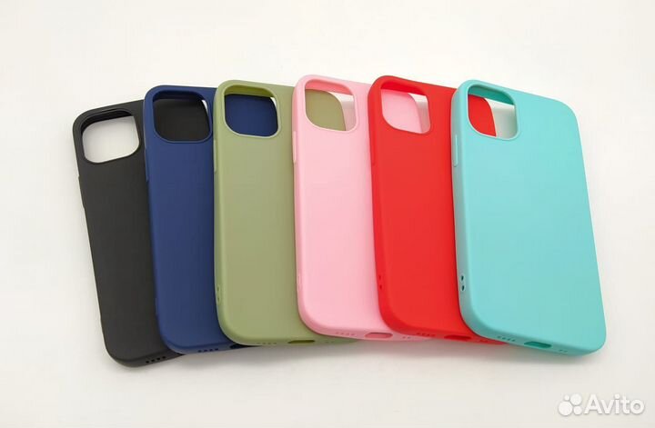Чехол iPhone все модели Силикон Матовый