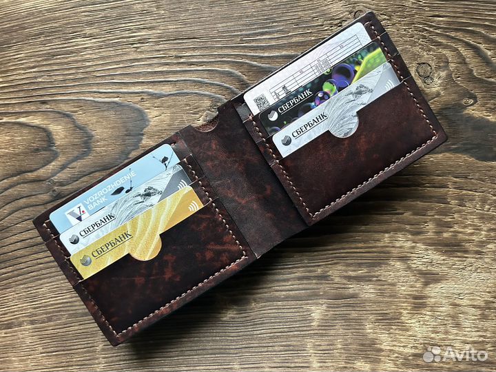 Кошелек мужской из натуральной кожи 