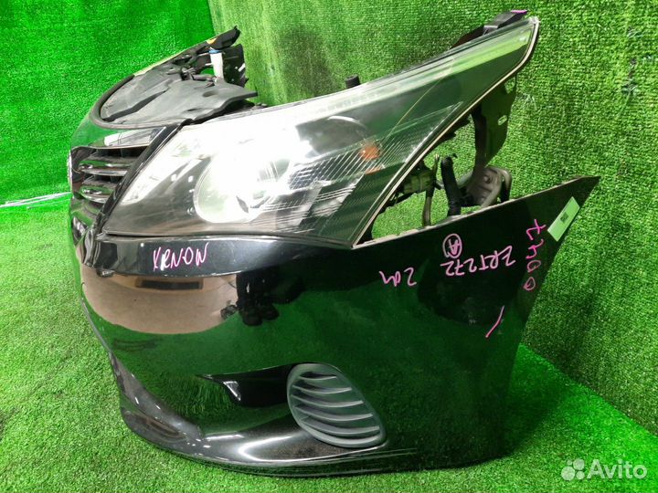 Ноускат toyota avensis ZRT272 3ZR-FAE 2011 0047 xenon, заглушки, царапина, фары лом креплений контра