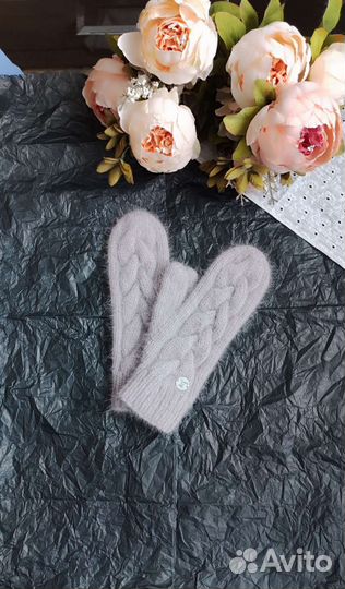 Варежки вязаные