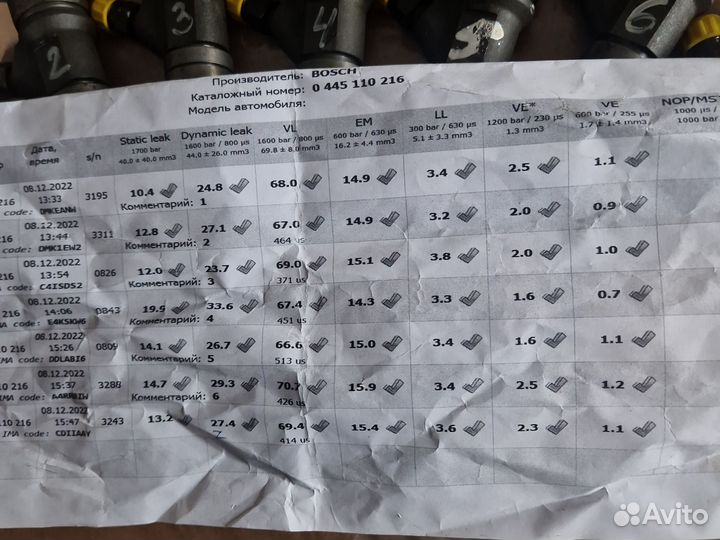 Форсунки проверенные 0445110216 bmw x5 e53