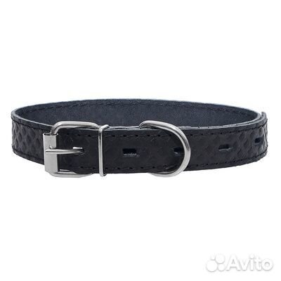 Yami Yami амуниция Ошейник кожаный черный 20мм 33