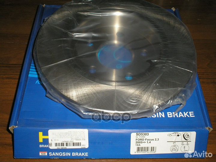 Диск тормозной SD5303 (1704765) SD5303 Sangsin