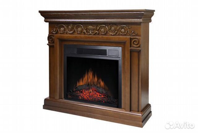 Каминокомплект Athena темный дуб с очагом Vision 2