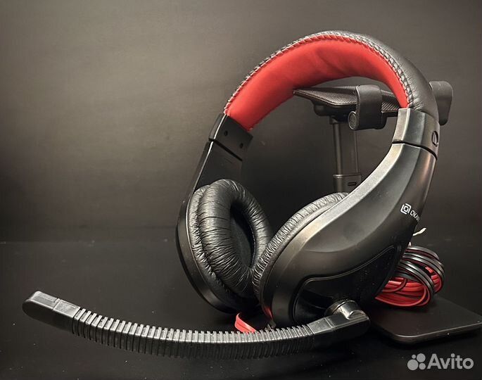 Наушники компьютерные игровые проводные с микрофон